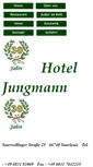Mobile Screenshot of hoteljungmann.de